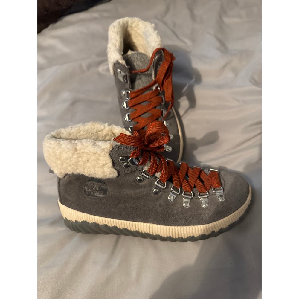 Women's Sorel Out N About Plus Conquest Boots‎ Grey Size 6